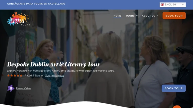 Artful Tours Dublin: bespoke art and literary walking tour. Explore Irish heritage with expert guides. Book now.