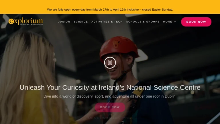 Explore Ireland's National Science Centre, Dublin. Dive into discovery and adventure. Book now for a unique experience.