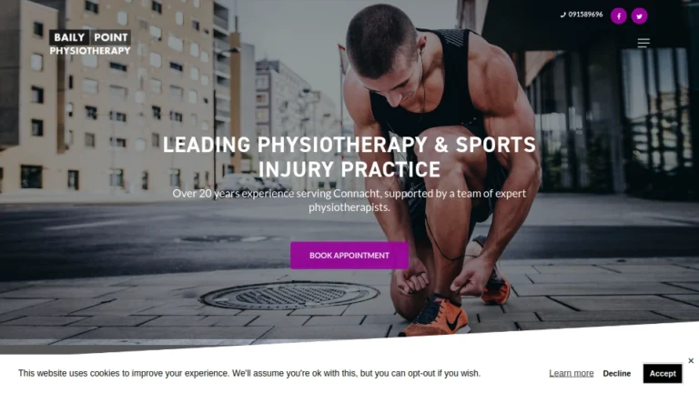 Leading physiotherapy practice in Connacht with expert team. Book an appointment.